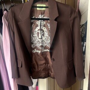 Juicy Couture vintage Chocolate Brown Blazer